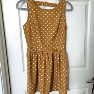 Mustard Polka Dot Dress